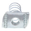 3/8" Electro-Galvanized Spring Nut