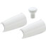 White Metal Lever Handle Accent Set (Pack of 2), A22WH