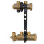 TruFLOW Jr. Manifold Assembly with Balancing Valves & Valveless, 2 Loop S&R