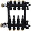 4-Loop EP Radiant Heat Manifold Assembly w/ Flow Meters