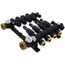 4-Loop EP Radiant Heat Manifold Assembly w/ Flow Meters