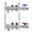 2-Loop 1" Stainless Steel Radiant Heat Manifold Assembly w/ Flow Meter