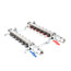 6-Loop 1" Stainless Steel Radiant Heat Manifold Assembly w/ Flow Meter
