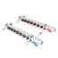 7-Loop 1" Stainless Steel Radiant Heat Manifold Assembly w/ Flow Meter