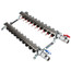 10-Loop 1" Stainless Steel Radiant Heat Manifold Assembly w/ Flow Meter