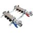 3-Loop 1-1/4" Stainless Steel Radiant Heat Manifold Assembly w/ Flow Meter