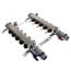 5-Loop 1-1/4" Stainless Steel Radiant Heat Manifold Assembly w/ Flow Meter