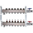 7-Loop 1-1/4" Stainless Steel Radiant Heat Manifold Assembly w/ Flow Meter
