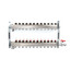 12-Loop 1-1/4" Stainless Steel Radiant Heat Manifold Assembly w/ Flow Meter