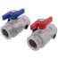 Stainless Steel Manifold Supply & Return 1" NPT Ball Valve w/ Temperature Gauge (Set of 2)