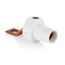 16 Series Taper Nose Single Pole Cam Type Female Terminal Connector, Bus Bar Mount, Offset, #2, 4/0 AWG, 400A Max (White)