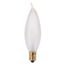 25 Watt CA8 Incandescent Bulb - Frost - 2500 Average rated hours - 200 Lumens - Candelabra base - 130 Volt (50 Pack)