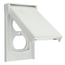 Weatherproof Wallplate, 1-Gang, Vertical (White)