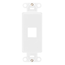 Antimicrobial Treated Quickport, Decora Multimedia Insert, 1 Port (White)
