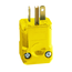 20A, 125V NEMA 5-20P, 2P, 3W, Plug, Straight Blade, Grounding, Python (Yellow)