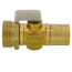 Ball Valve, R25 Thread x 3/4" Copper Adapter