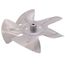 6" Aluminum 5 Blade CCW Hub on Intake Fan Blade