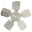 8" Aluminum, 5-Blade, CCW Fan Blade (1/4" Bore)