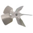 10" Aluminum 5 Blade CCW Fan Blade, 5/16" Bore (w/ Hubs)