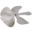 12" Aluminum 5 Blade CCW Fan Blade, 5/16" Bore (w/ Hubs)
