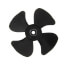 3" Plastic 4 Blade CW Fan Blade, 3/16" Bore
