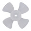 3-1/2" Plastic 4 Blade CCW Fan Blade, 3/16" Bore