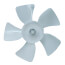 4" Plastic 5 Blade CW Fan Blade, 1/8" Bore