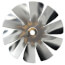 4-1/2" Aluminum 10 Blade CW Intake Hub Fan Blade