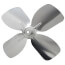 6" Aluminum 4 Blade CW Intake Hub Fan Blade