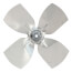 5-1/2" Aluminum 4 Blade CW Intake Hub Fan Blade