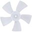 5" Plastic 5 Blade CW Fan Blade, 3/16" Bore