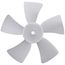 5" Plastic 5 Blade CW Fan Blade, 1/4" Bore