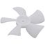 5" Plastic 5 Blade CW Fan Blade, 1/4" Bore