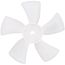 5" Plastic 5 Blade CW Fan Blade, 5/16" Bore