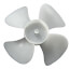 6" Plastic 4 Blade CCW Fan Blade