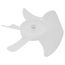 8" Plastic 5 Blade CW Fan Blade, 1/4" Bore