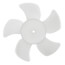 8" Plastic 5 Blade CW Fan Blade, 5/16" Bore