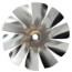 4" Aluminum 10 Blade CW Intake Hub Fan Blade