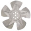 6" Aluminum 5 Blade CCW Hubless Fan Blade