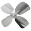 5-1/2" Aluminum, 4-Blade, CW Fan Blade (3/16" Bore)