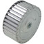 Galvanized Steel Blower Wheel (3-41/50" Diameter x 1-13/20" Width, 5/16" Bore)