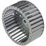 Galvanized Steel Blower Wheel (3-41/50" Diameter x 1-13/20" Width, 5/16" Bore)