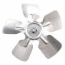 6" Aluminum 5 Blade CCW Fan Blade, 5/16" Bore (w/ Hub)