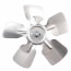 8" Aluminum 5 Blade CW Fan Blade, 5/16" Bore (w/ Hub)