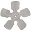 8" Aluminum 5 Blade CCW Fan Blade, 5/16" Bore (w/ Hub)