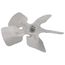 8" Aluminum 5 Blade CCW Fan Blade, 5/16" Bore (w/ Hub)