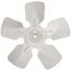 9" Aluminum 5 Blade CCW Fan Blade, 5/16" Bore (w/ Hub)