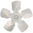 9" Aluminum 5 Blade CCW Fan Blade, 5/16" Bore (w/ Hub)