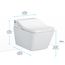 CWT4494549CMFGA#MS Washlet + Sp Wall Hung Square Shape Toilet w/ Sw Bidet Seat & Duofit In Wall 1.28 & 0.9 GPF Dual Flush Tank System (Matte Silver)