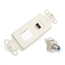 Decora Telephone And Video Insert Kit w/ One 6P6C Usoc Jack And One F-Connector Coupler (Ivory)